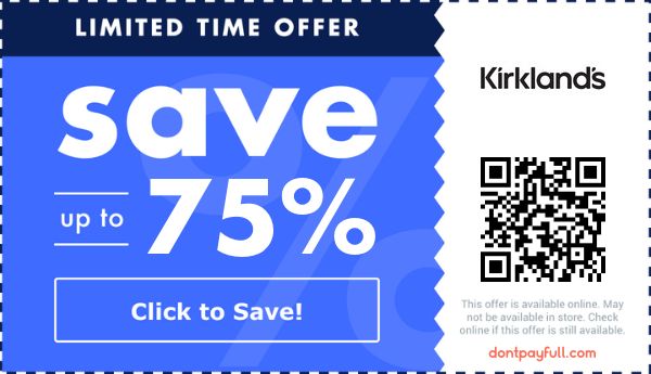 25% Off Kirkland's Coupon, Coupon Codes - July 2025