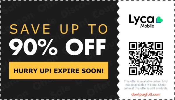  25 Off Lyca Mobile VOUCHER 3 ACTIVE August 2023