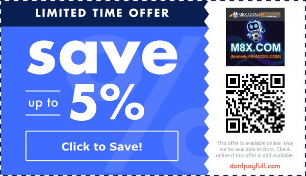 M8X FIFA Coin discount deal