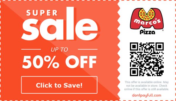 50% Off Marco's Pizza Coupon Codes December 2024