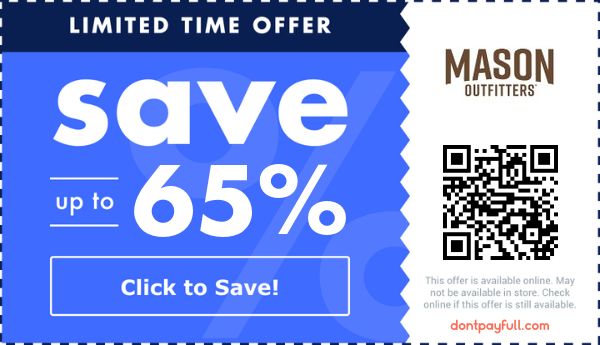 Mason Outfitters discount deal