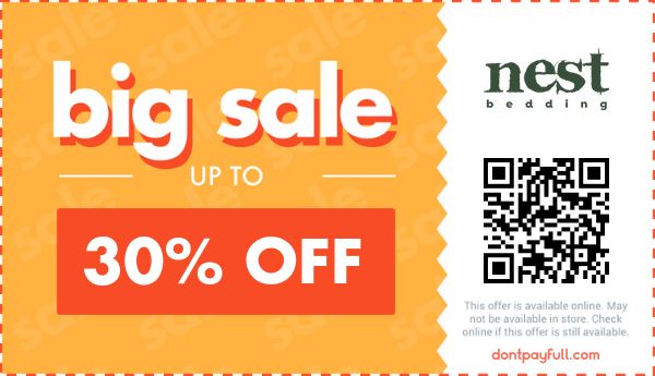 50 Off Nest Bedding Discount Code Coupons August 2023