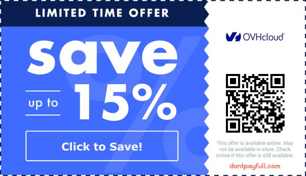 OVHcloud Promo Codes - 15% Off Discount Code 2026