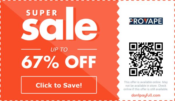 ProVape Coupons - 20% Off Promo Code May 2026