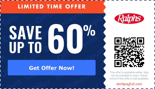 $20 Off Ralphs Coupon, Promo Codes - July 2025