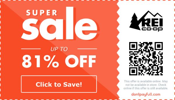 75% Off REI COUPON ⇨ (24 ACTIVE) July 2023