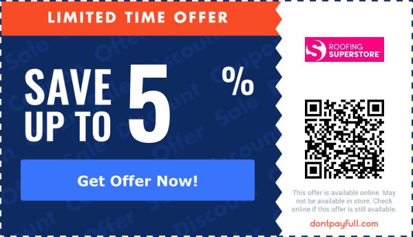 8 Off Roofing Superstore Coupon Promo Code Jul 2021