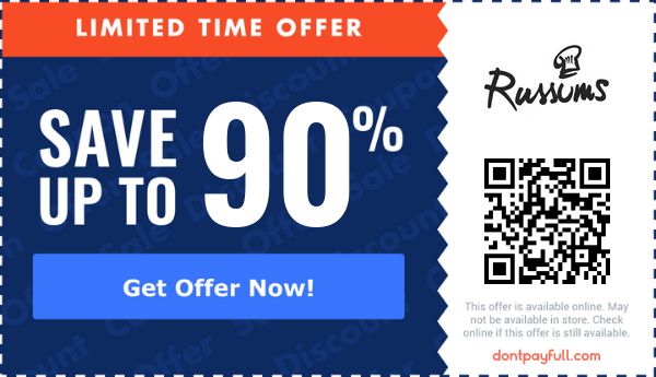 Russums promo code