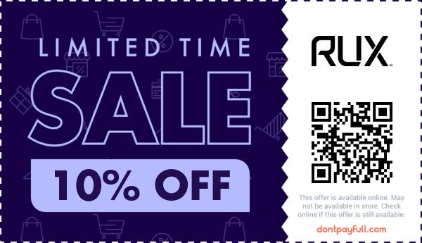 10 Off RUX DISCOUNT CODE 14 ACTIVE September 2023