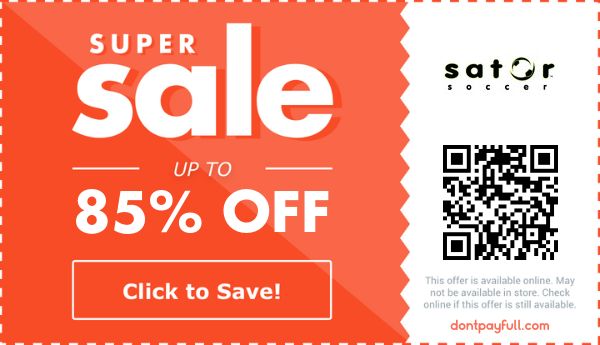 Sator Soccer Coupon Codes 85 Discount Nov 2022