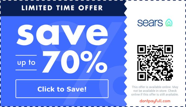 Sears Coupon Codes - 40% Off Discount Codes Dec. 2024