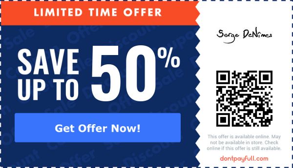 real pics Serge Denimes Discount Code amazing