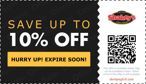 20% Off Shakeys Promo Code, Coupons - July 2025