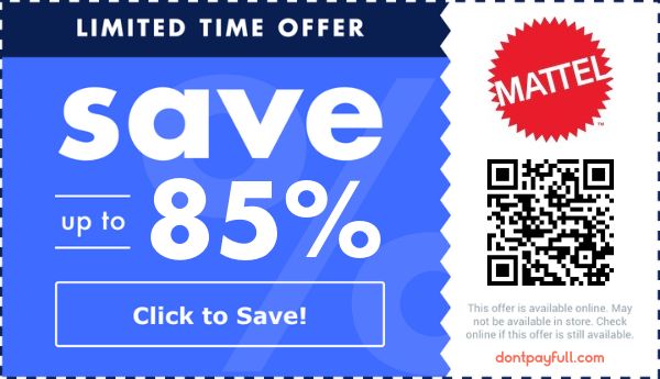 Mattel discount deal