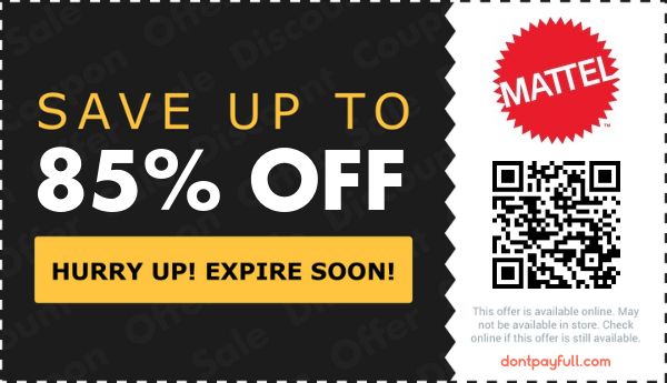 Mattel promo code