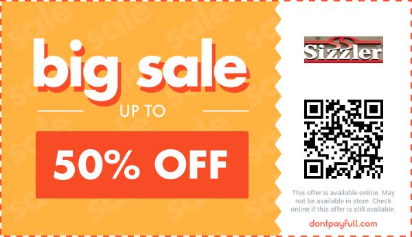 10 Sizzler Coupons, Discount Codes - April 2025