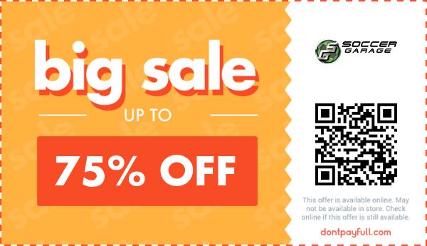 75 Off Soccer Garage COUPON CODE September 2023