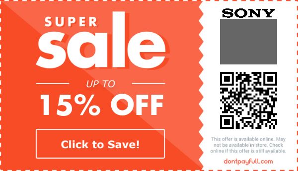 SONY coupon code