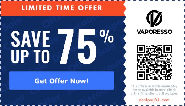 Vaporesso Coupons - 50% Off Promo Code May 2026