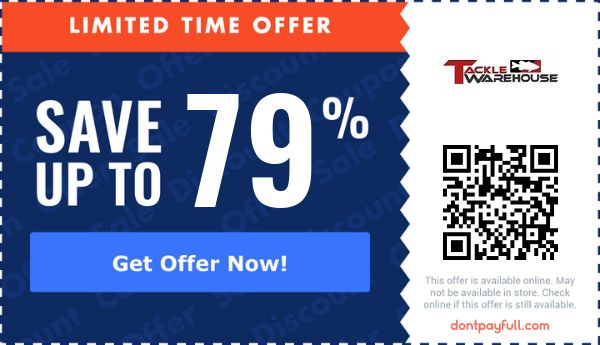79% off tackle warehouse promo codes, coupon codes 79% off tackle warehouse