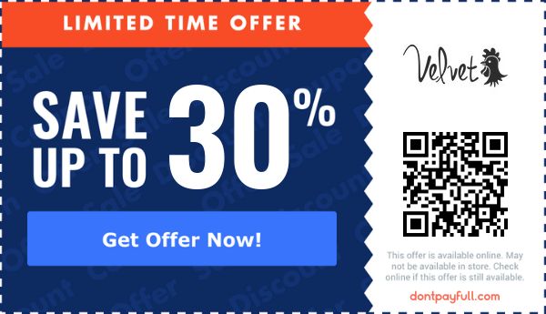 Velvet Thruster Coupons - 50% Off Coupon Code May 2026