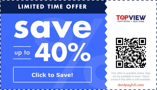 40 Off TopView NYC Coupon Promo Code Nov 2022