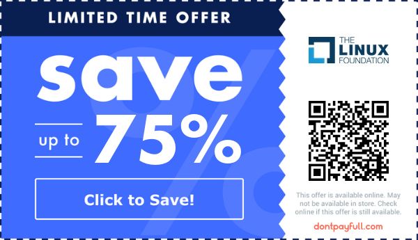 Linux Foundation Coupon Codes - 75% Off Promo Code