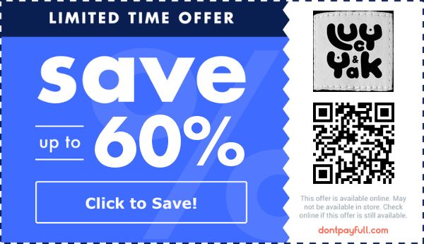 Lucy and Yak discount deal