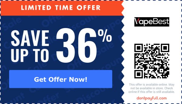 best vape discount code first order VapeBest Coupons Flavor:Luscious Melon Best Voltage for THC 5for10vk