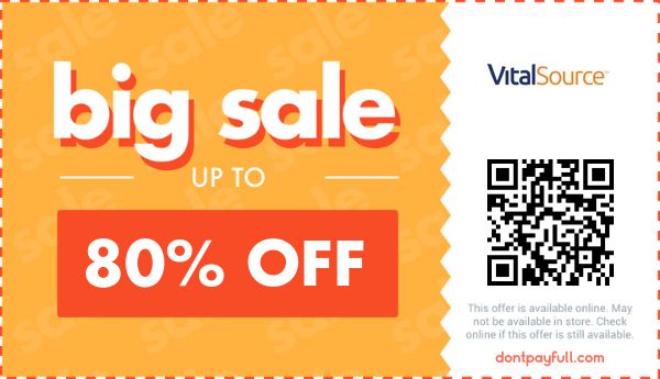 80 Off VItalSource COUPON 14 ACTIVE September 2023
