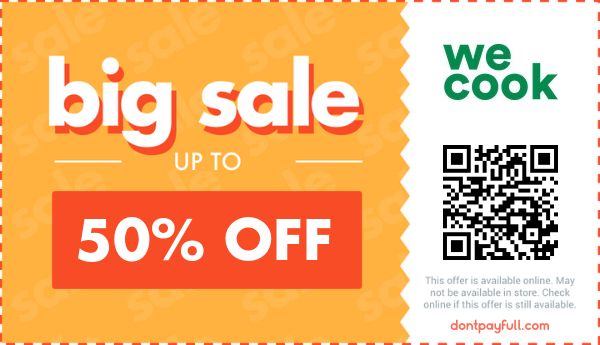 WeCook Promo Codes - $80 Off Coupon August 2026