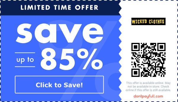60 Off Wicked Clothes Coupon Discount Codes Sep 2023
