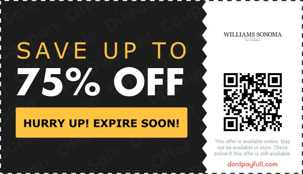 Williams Sonoma Promo Codes - $40 Off Coupons Feb. 2025