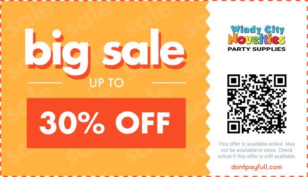 Windy City Novelties Promo Codes - 30% Off Coupon 2026