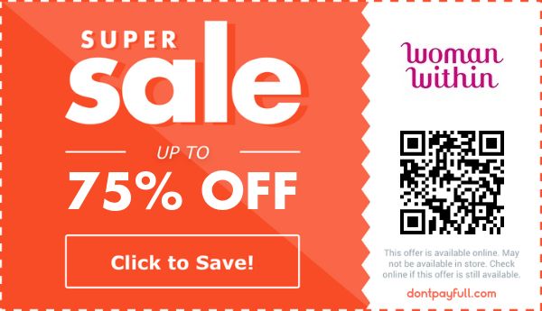75% Off Woman Within Coupon, Promo Codes - May 2023