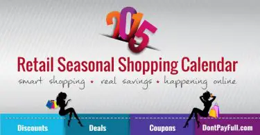 Retail Seasonal Shopping Calendar 2015