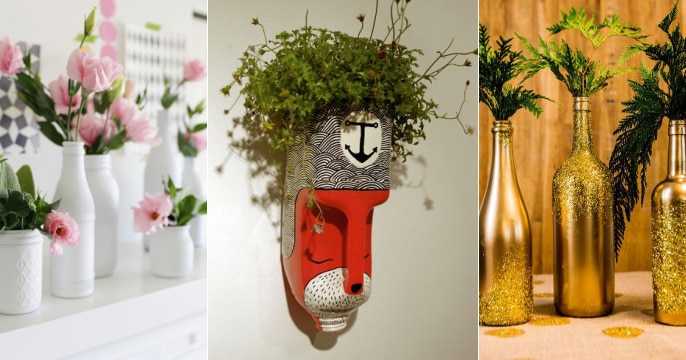 Creative Ways to Use an Old Bottle: Flower Vases