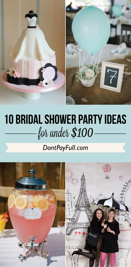 10 Bridal Shower Party Ideas for Under $100