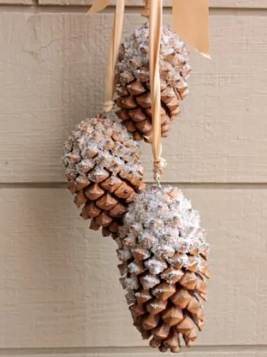 Frosty Pine Cones
