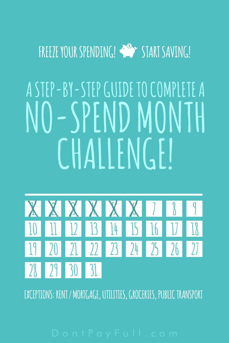 Freeze Your Spending: A Step-by-Step Guide to Complete a No-Spend Month Challenge!