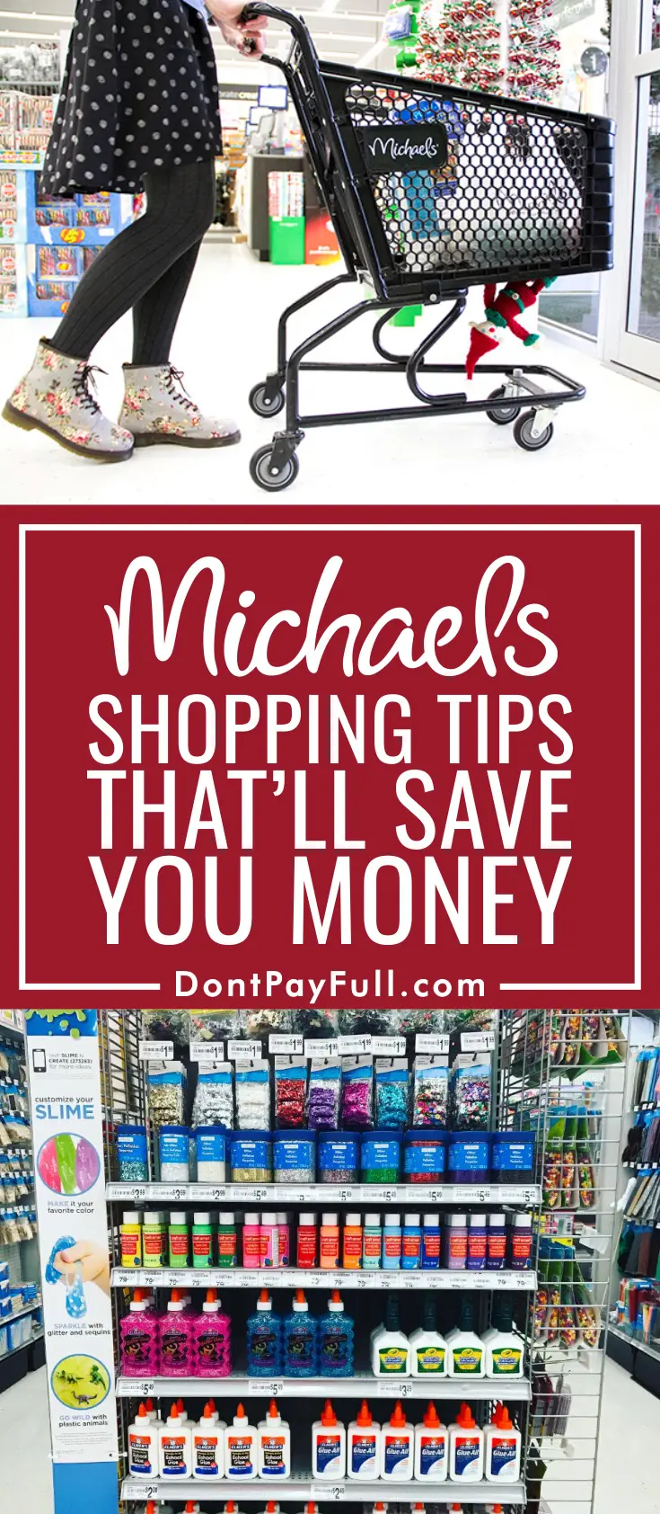 Craft supplies at Michaels store can get expensive. Here are 12 tips on saving money every single time you need anything for a DIY project.