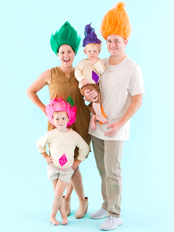 DIY Family of Trolls Costume