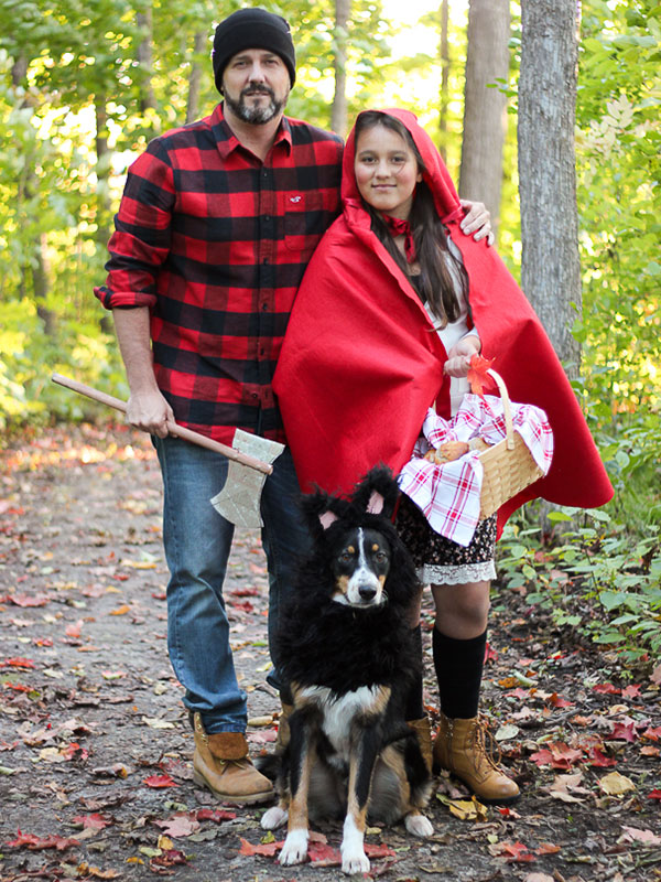 DIY Little Red Riding Hood and Wolf Costume