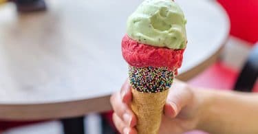 colorful ice cream cone