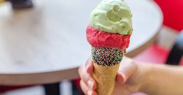 colorful ice cream cone