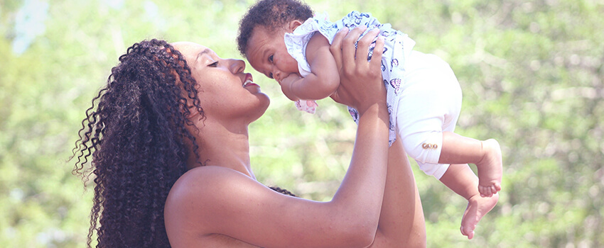 single mom with son