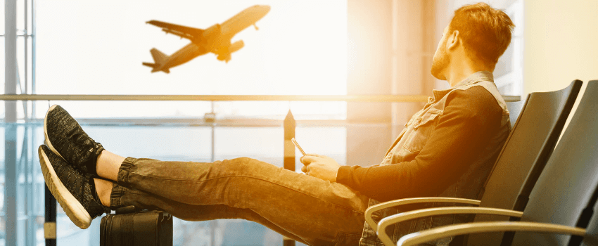 man at the airport