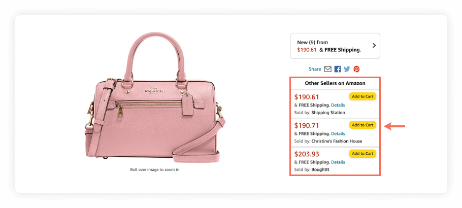 other sellers on amazon