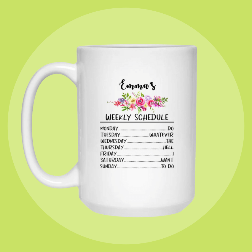 Retirement Schedule Mug