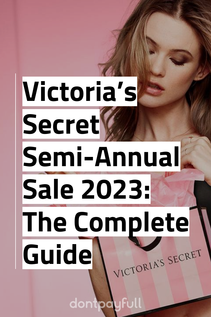 Victoria's Secret Semi-Annual Sale Pinterest Image